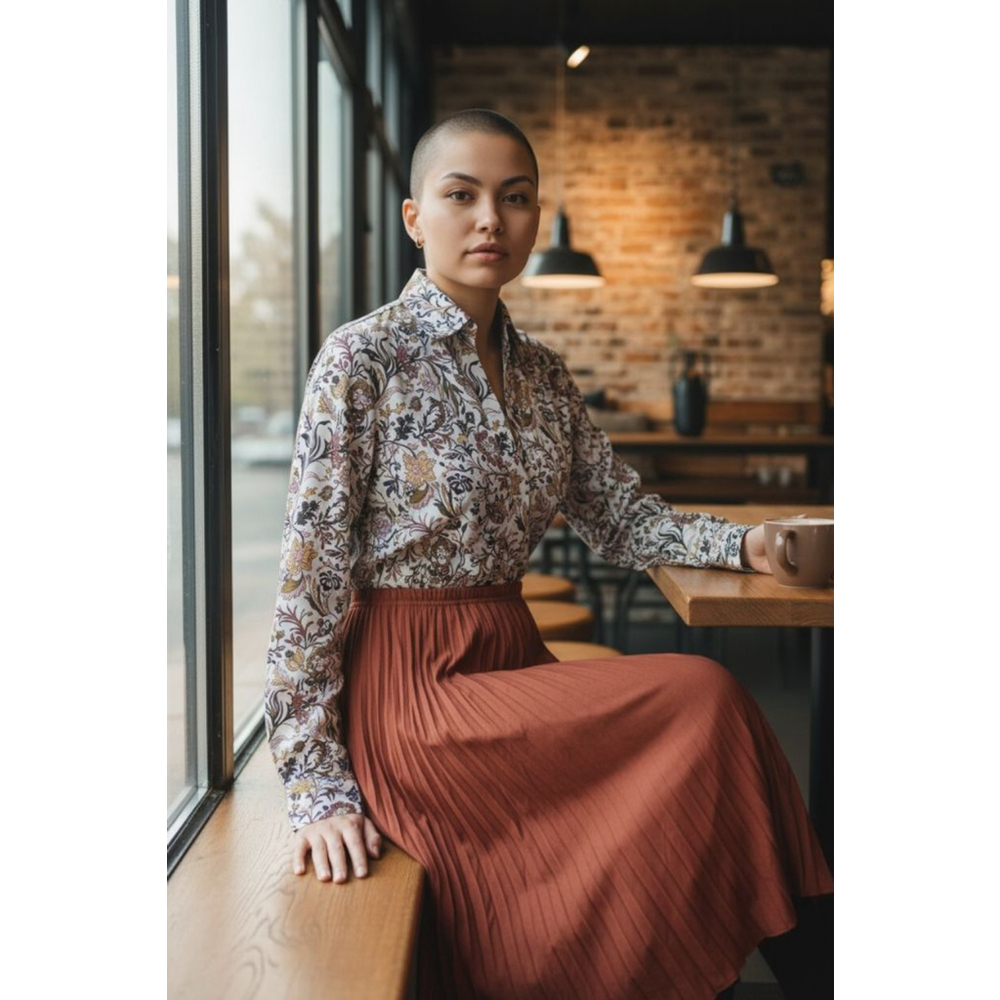 🔥 BUNDLE DEAL: 3 for $25 OR 5 for $50 New Directions Rust Pleated Midi Skirt M